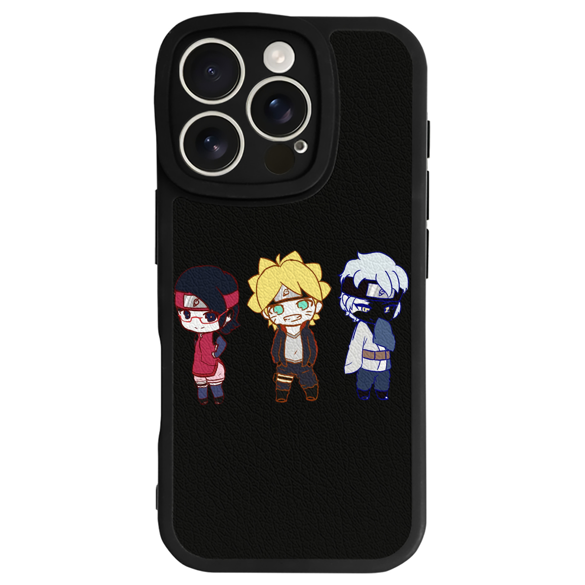 （画像用） NARUTO -ナルト- うずまき ボルト Uzumaki Boruto 【iPhone 16シリーズ対応】シリコンスマホケース（レザー調） 材質：シリコン